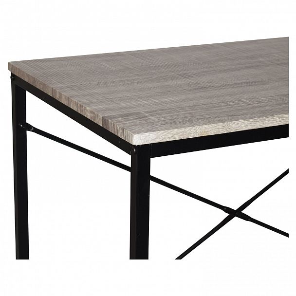 Стол на металлокаркасе BRABIX "LOFT CD-005", 1200х520х1200 мм, 3 полки, цвет дуб антик, 641222 - Вид 6