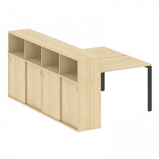 Рабочая станция "Metal System" БП.РС-СШК-4.2 акация/антрацит - Вид 1