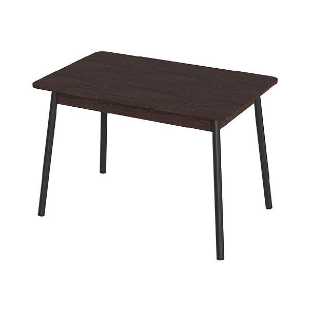 Стол Лион 1 ЛДСП (Подстолье косое черное) НЕ ВЫБИРАТЬ Венге - Вид 1