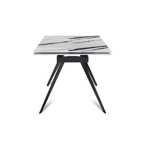 Стол раскладной Rhein (140+40+40), керамика глянцевая Panda White - Вид 3