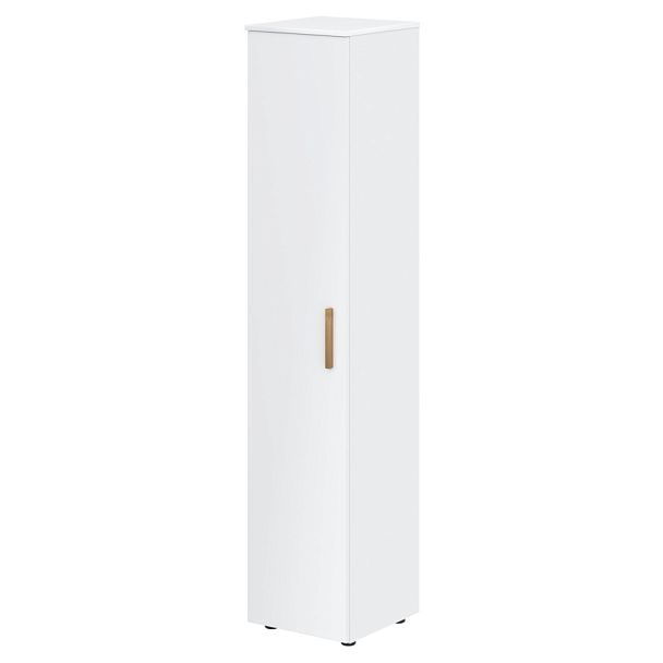 Шкаф колонка с глухой дверью и топом FHC 40.1 Белый премиум/Белый премиум 404х429х1983 FORTA - Вид 1