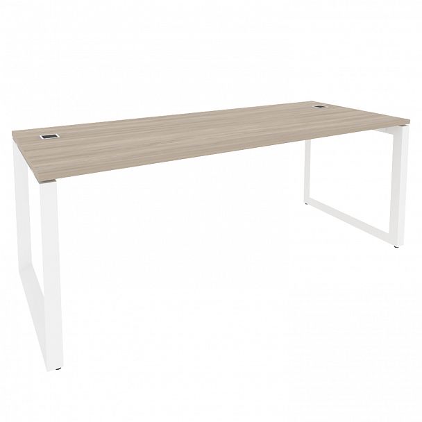 Стол руководителя "Onix direct" O.MO-SRR-6.8 дуб аттик/белый - Вид 1