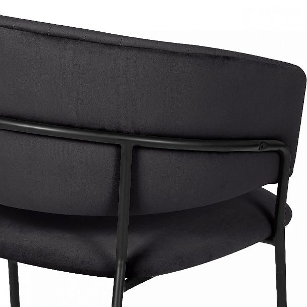 Комплект кухонных стульев Даксон черный велюр/черный, 3 шт. - Вид 9
