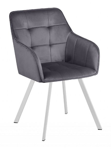 Комплект кресел поворотных Мони, темно-серый H-15/белый, 2 шт. - Вид 4