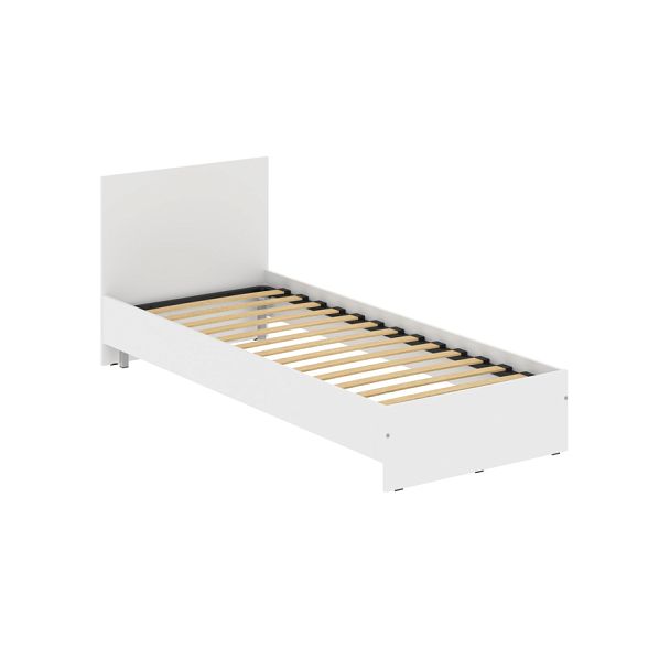 Кровать с изголовьем KBW 208.1 Белый 800х2000х800 - Вид 1