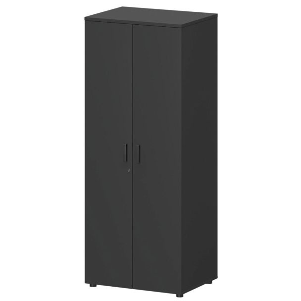 Шкаф для одежды СМШ-58-6ШД Графит 729x594x1990 Смарт - Вид 1