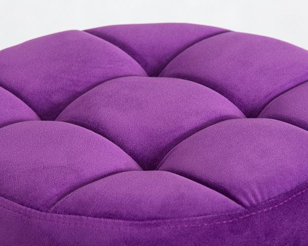 Табурет барный DOBRIN BRUNO BLACK (фиолет велюр (MJ9-58)) - Вид 2