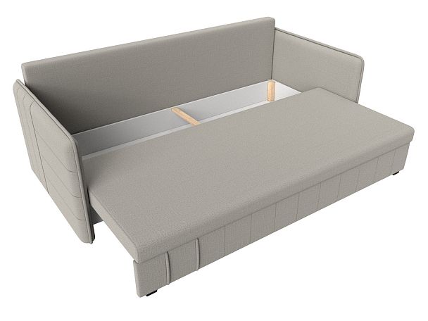 Диван прямой Слим Рогожка бежевый - Вид 7