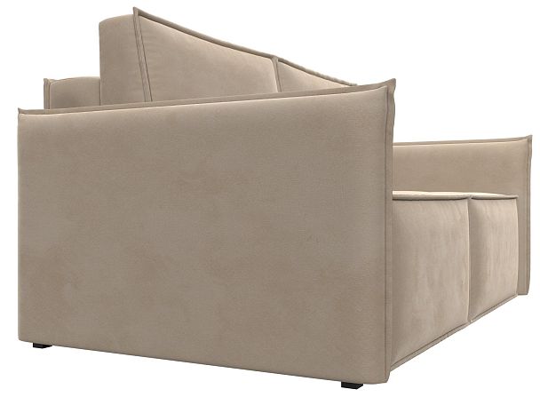 Диван прямой Либерти мини Велюр бежевый - Вид 3