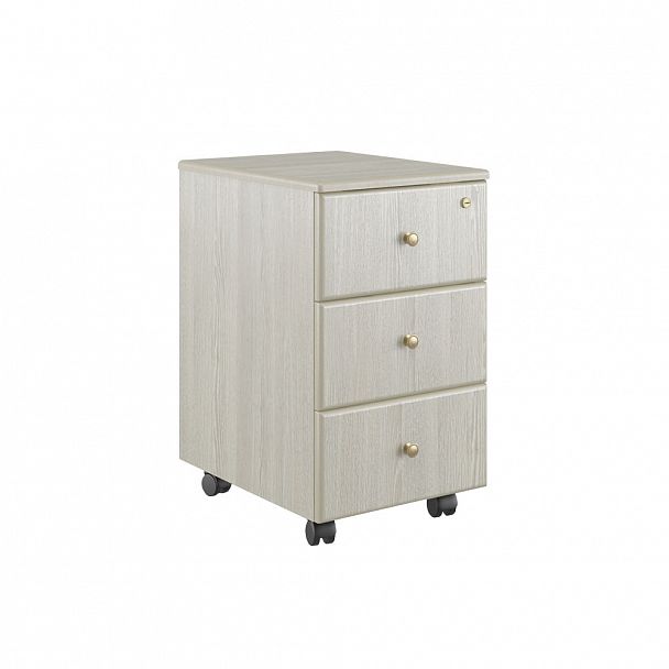 Тумба подкатная с 3 ящиками Bern 39x54x67 светлый дуб - Вид 1