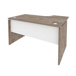 Onix Стол эргономичный левый O.SA-2 (L) Тиквуд темный/Белый бриллиант 1380*980*750 (720/460) - Фото предпросмотра