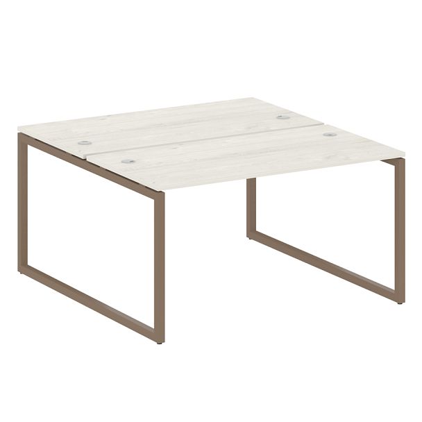 Metal System Quattro Р. ст. на О-образном м/к 40БО.РАС-СП-2.3 Дуб наварра/Мокко металл 1400*1475*750 - Вид 1