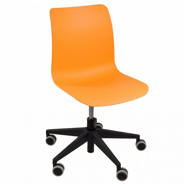 Кресло College SW на черной крестовине Cipro	, оранжевый - Вид 1