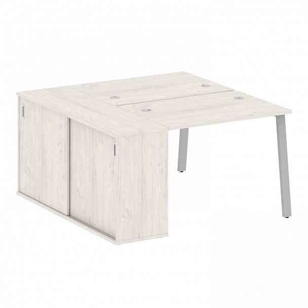 Рабочая станция "Metal System" БА.РС-СШК-1.1 дуб наварра/серый - Вид 1