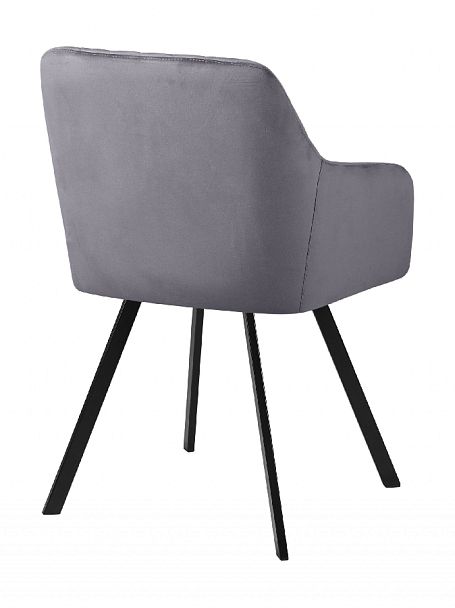 Комплект кресел поворотных Барли, темно-серый H-15/черный, 3 шт. - Вид 5