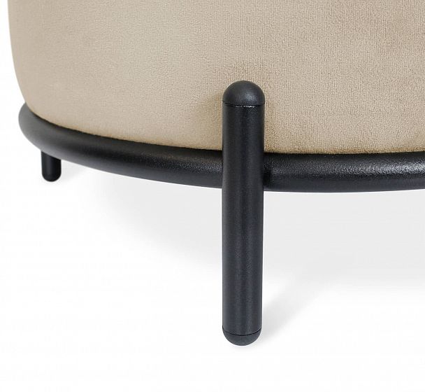 Пуф Sheffilton SHT-B6 ванильный крем/черный муар - Вид 3