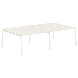 Стол 4-х местный ELWST 2716 Ясень Траун/Белый 2726х1606х750 EDIS - Фото предпросмотра