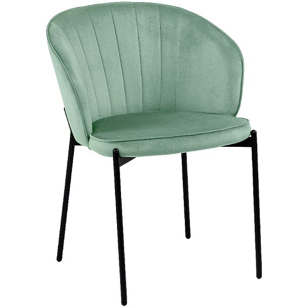 Стул кухонный Миэль мятный велюр/черный - Вид 3