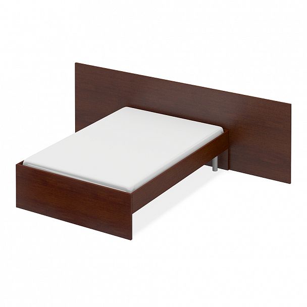 Кровать ПК-ДН-КВ271Х205И/СМ-В3-34 миланский орех темный - Вид 1