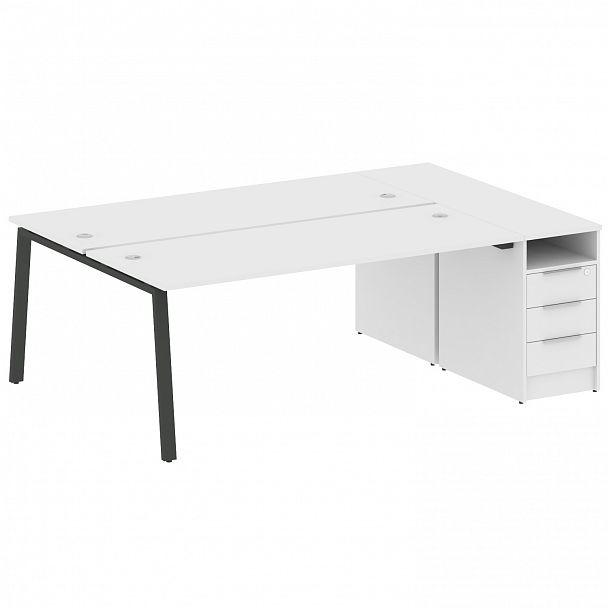 Рабочая станция "Metal System" БА.РС-СТП-2.5 белый/антрацит - Вид 1