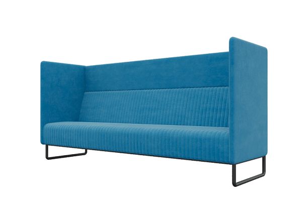 Bronks Диван трехместный BROS-3 Forward 785/Металл Черный 2100*760*1180 - Вид 1