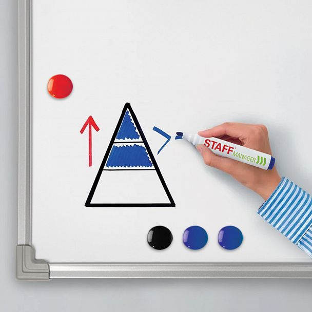 Доска магнитно-маркерная 45х60 см, металлическая рамка, STAFF ECO, 238136 - Вид 9