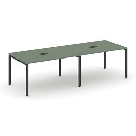 Concept Стол переговорный (2 столешницы) CN.PRG-022 Кобо/Металл Антрацит 2360*980*750 - Фото предпросмотра