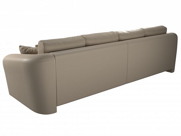 Прямой диван Милтон (полностью экокожа бежевая) - Вид 8