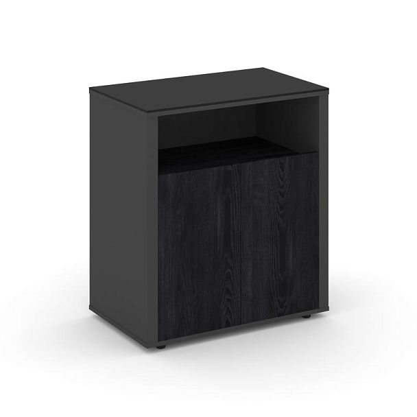 Касл Греденция CS.D-GR-2 Каштан Тоскана/Базальт/Лакобель Black 910*450*1011 - Вид 1