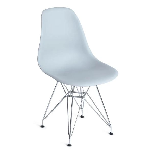 Стул Синди Айрон Чаир Имс/Cindy Iron Chair Eames (мод.002)/1 шт. в упаковке, металл, пластик, серый - Вид 1