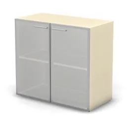 RAC089 ACCORD Шкаф низкий, широкий, стекло сатин 898х448х814 Стекло сатин/Кашемир - Фото предпросмотра
