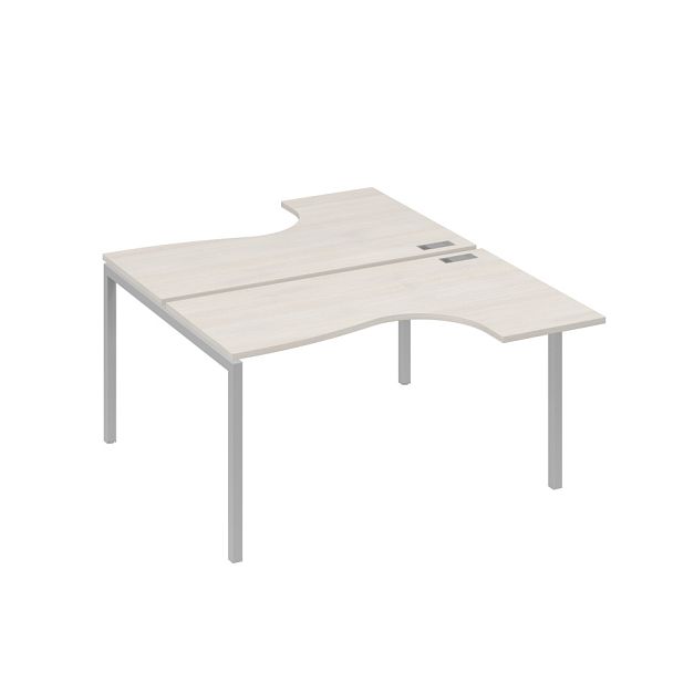 Станция каркас DUE столы (2х140) Классика A4 А4 Б2 181 БП дуб / металлокаркас серый - Вид 1