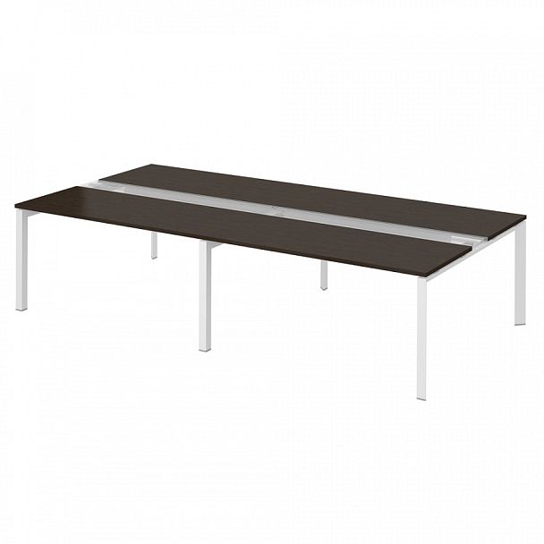 Рабочая станция на металлокаркасе "Тандем Премиум"  ПК-ТНП-СР320Х160Н4/МК/БЭ/БКК-В1-707 дуб ферраре - Вид 1