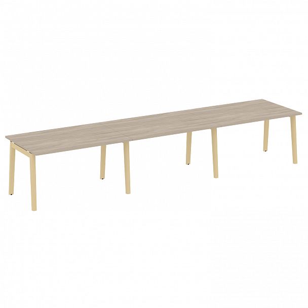 Стол переговорный (3 столешницы) "Onix wood" OW.PRG-3.3 дуб аттик/дуб светлый - Вид 1