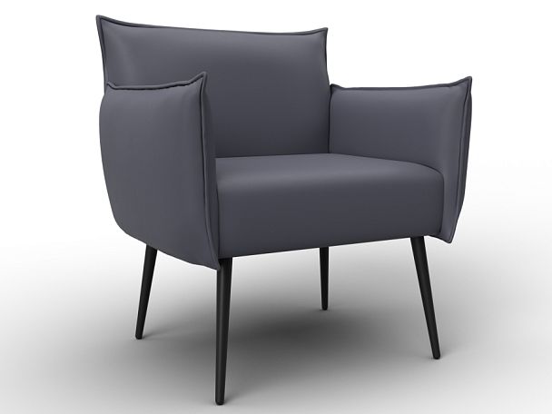 Кресло Лига-083 Экокожа серый - Вид 1