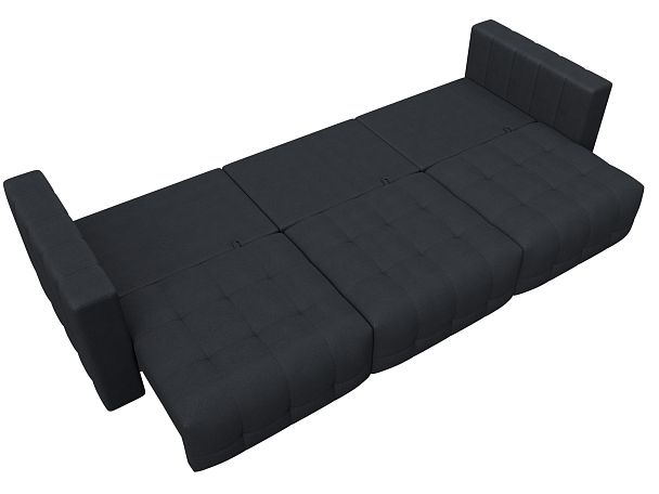 Диван прямой Лига-052 НПБ Лонг Замша серый - Вид 10