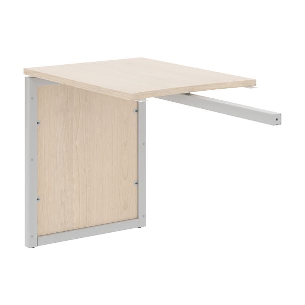 Брифинг приставка XQPR 869 Бук Тиара/Алюминий 800х600х750 XTEN-QP - Вид 1