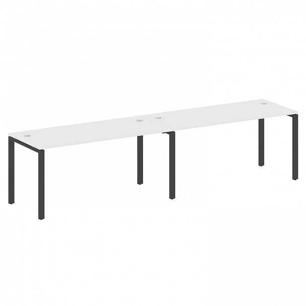 Рабочая станция "Metal System" БП.СМ-2.4 белый/антрацит - Вид 1