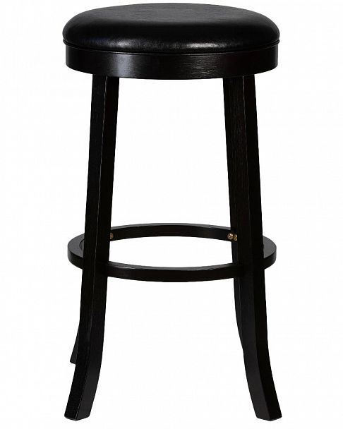Круглый барный табурет DOBRIN BOB BAR (капучино, черный) - Вид 3
