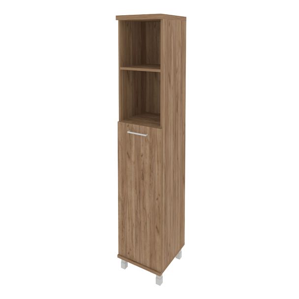 First Шкаф высокий узкий правы KSU-1.6 (R) Дуб табак 401*432*2060 - Вид 1