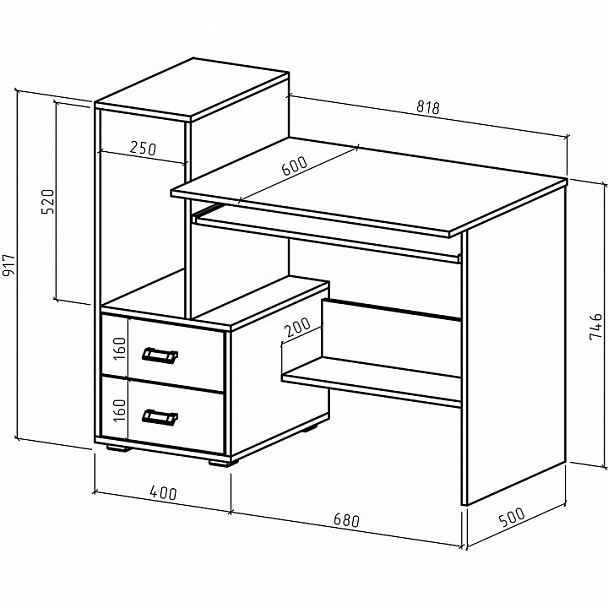 Стол компьютерный Имидж-38 - Вид 2