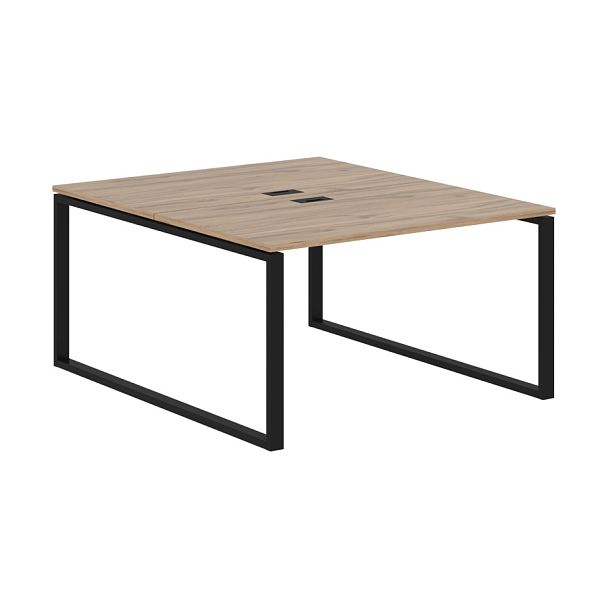 Стол 2-х местный EQWST 1316 Дуб Денвер светлый/Черный 1360х1606х750 EDIS - Вид 1
