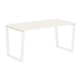 Стол прямой EVST 1580 Ясень Траун/Белый 1560х800х750 EDIS - Фото предпросмотра