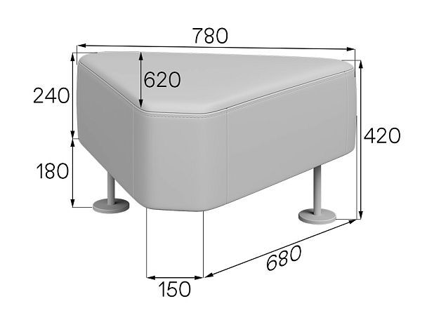Модуль соединительный Legato 35x70x33 чёрный - Вид 6