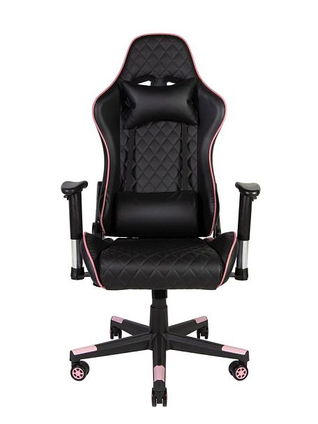 Кресло офисное / Lotus GTO / черная экокожа фиолетовая окантовка/ пластиковая крестовина - Вид 6