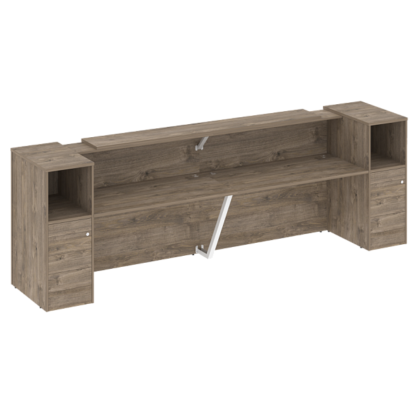 Ресепшн "Onix" O.R-K-11 тиквуд темный/белый - Вид 1