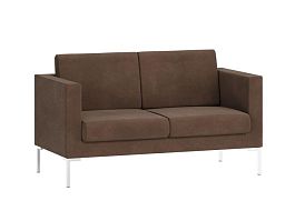 Hans Диван двухместный HNS-02 Timeless 221/Металл Хром 1520*770*820 - Фото предпросмотра