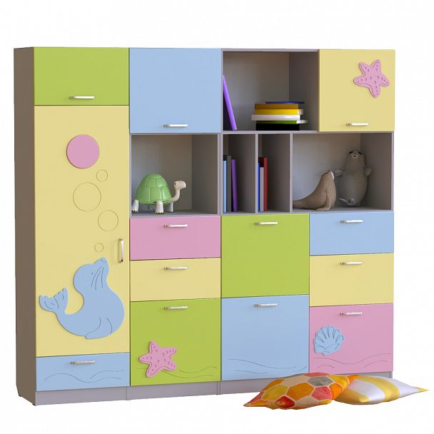 Стенка МДФ Морская волна СФН-001 - Вид 1