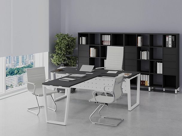 Style Project Direct Брифинг-приставка SN-6P.BR-004 Антрацит/Металл Черный 1180*600*750 - Вид 4