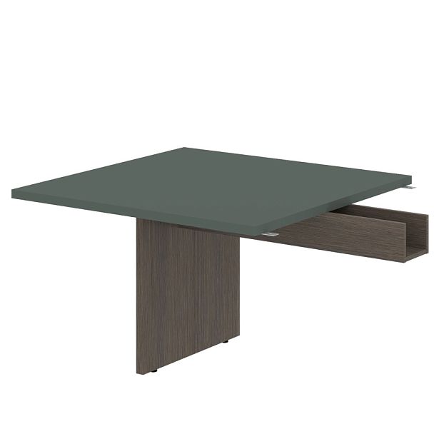 Стол приставной VFCT 1212.1 Нефрит/Дуб Сильвер 1200х1200х750 VELION - Вид 1